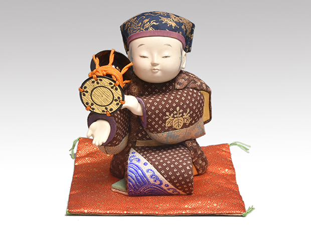 【最新情報】人形師御所人形『一茶』置物 共箱 日本人形　　　検索)郷陽陽光丸平雛人形市松人形 御所人形