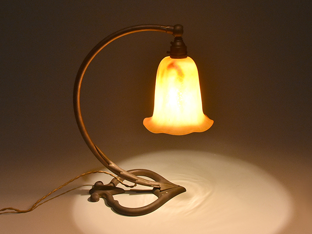 ◆証明書付◆Daum Nancyドームナンシー　2灯ランプ　高さ43.5cm