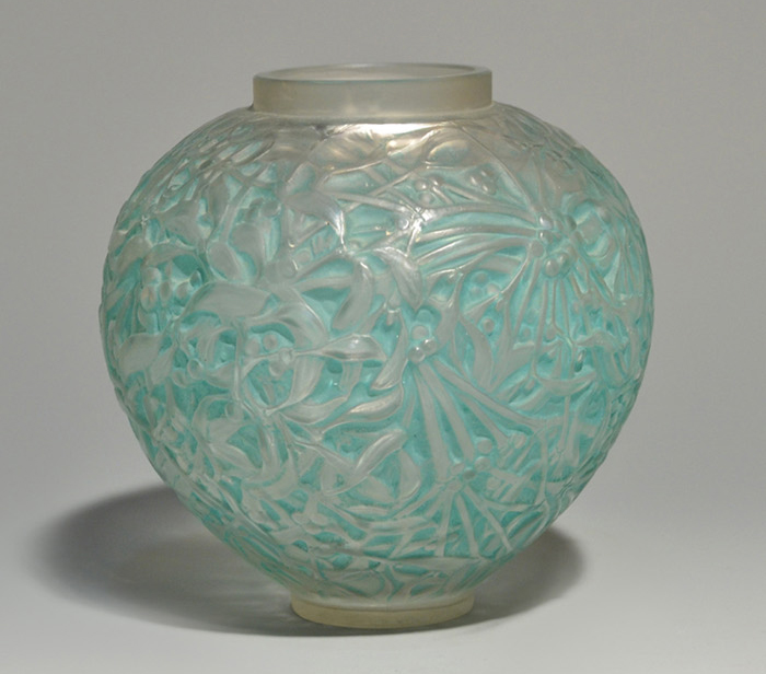 ルネ・ラリック　花瓶　GUI(宿り木)　1920年